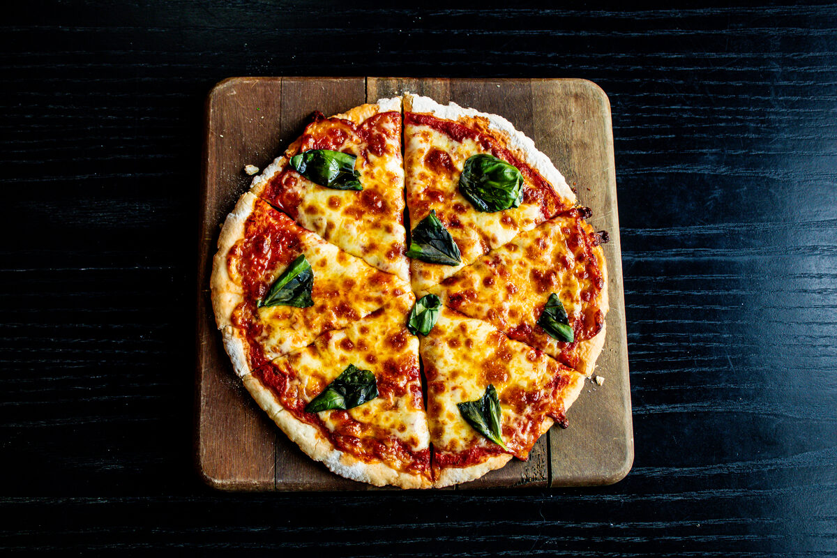 Classic margherita pizza